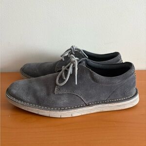 Clarks Men's Charcoal Suede Oxfords